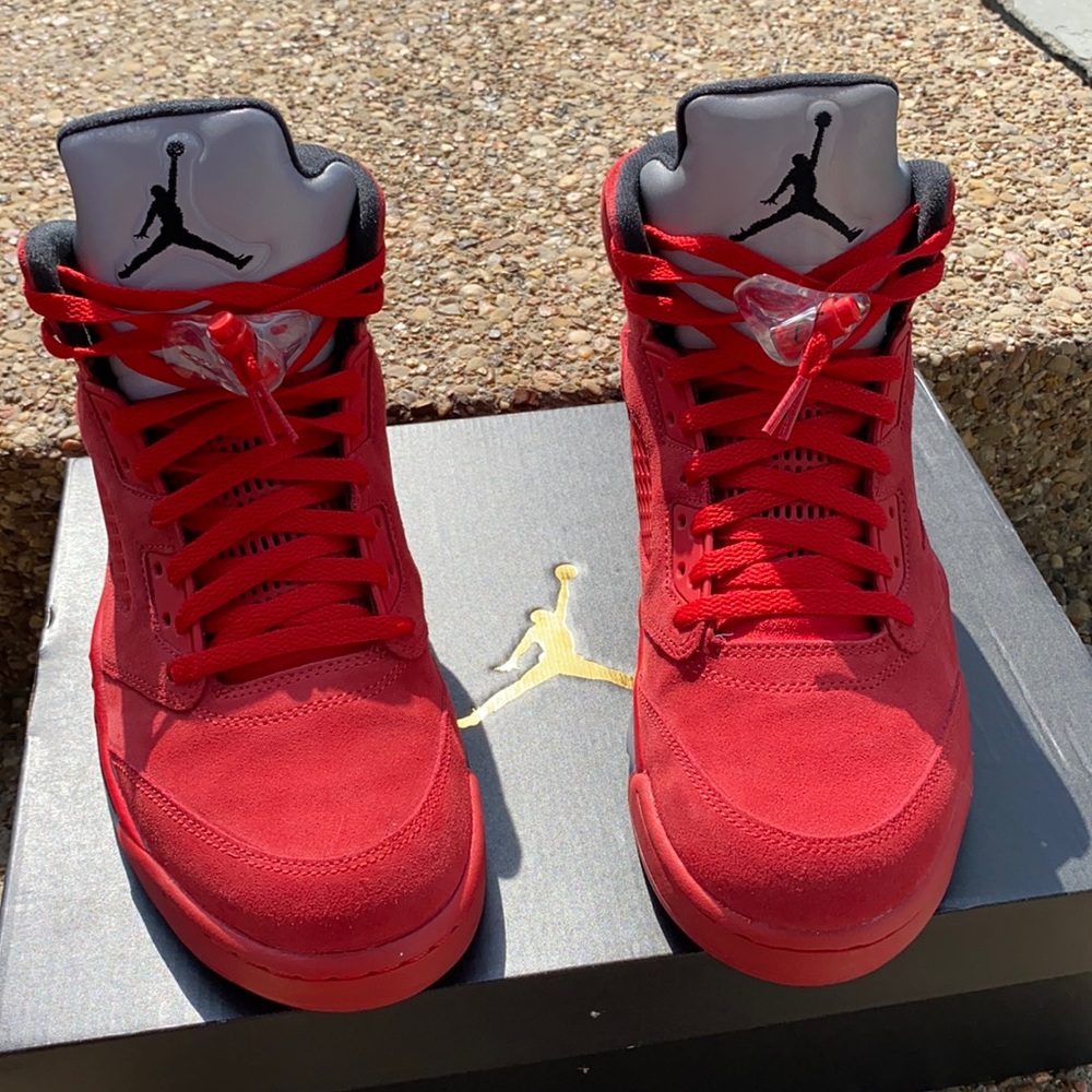 jordan 5 retro red suede